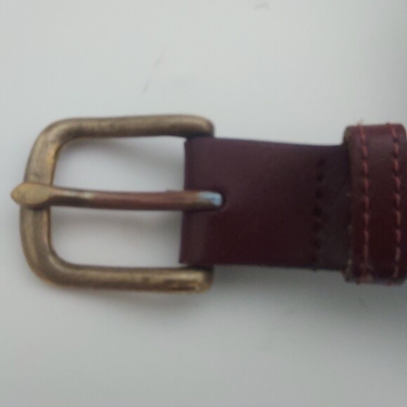 Ribbon Belt Mens Size XL Leather 41" Golf Sailing Casual Skippers Nautical Flag - Picture 6 of 9